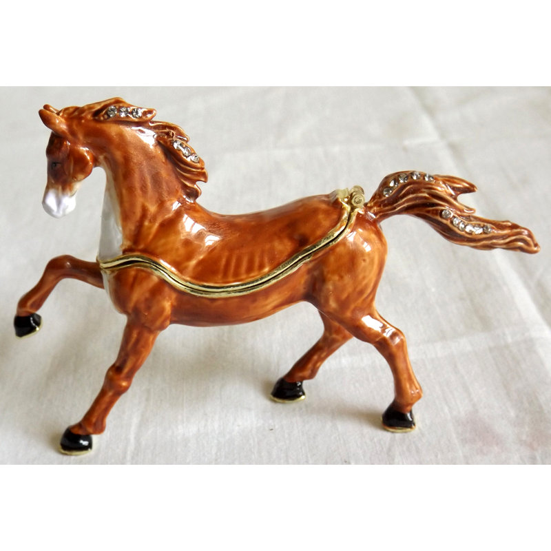 Boîte à bijoux debout pour cheval