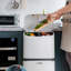 Calel Plastic Step On Kitchen Trash Can - 48L
