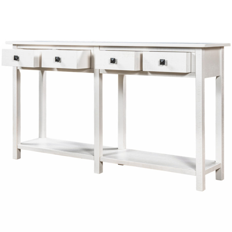 Console de table d'entrée Trissa, Blanc ivoire