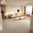 Log cream-style in-line sofa