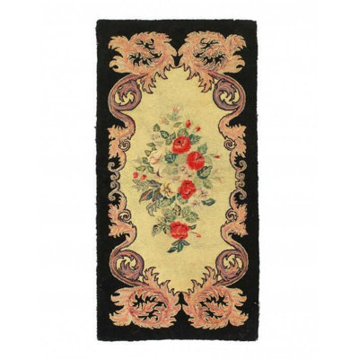 Mekiel Floral Area Rug in Beige