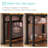 Rectangular Desk with Drawers & Storage Shelves-2048637870-2048637856