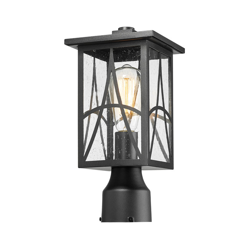 Outdoor Post Light, Medium Lamp Post Lantern For Garden, Lawn, Pathway, Driveway