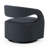 Dowsett - Modern Charcoal Fabric Swivel Accent Chair