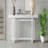 59.1" Painted Entryway Console Table, With Pine Veneer Unique Triple Rectangle Design With Thick Pine Wood Legs, Extra Long Sofa Table Versatile For Hallway, Living Room, Kitchen-630265455