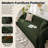 Pet-Friendly Waterproof Couch Cover with Tassel, Green 71"x 150"-488170734-488170724