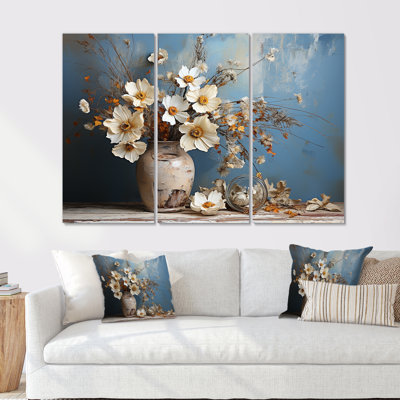 Wildflowers Bouquet Still Life - Wildflowers Canvas Art Set