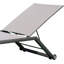 Chaise longue d'extérieur réglable en alliage d'aluminium