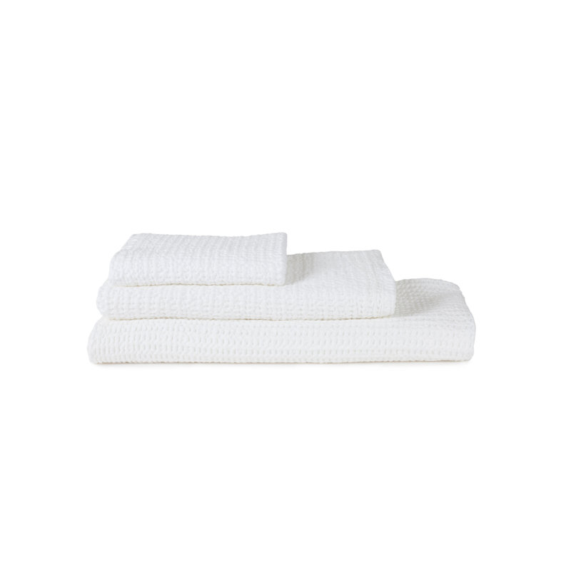 Simple Cotton Washcloth, White