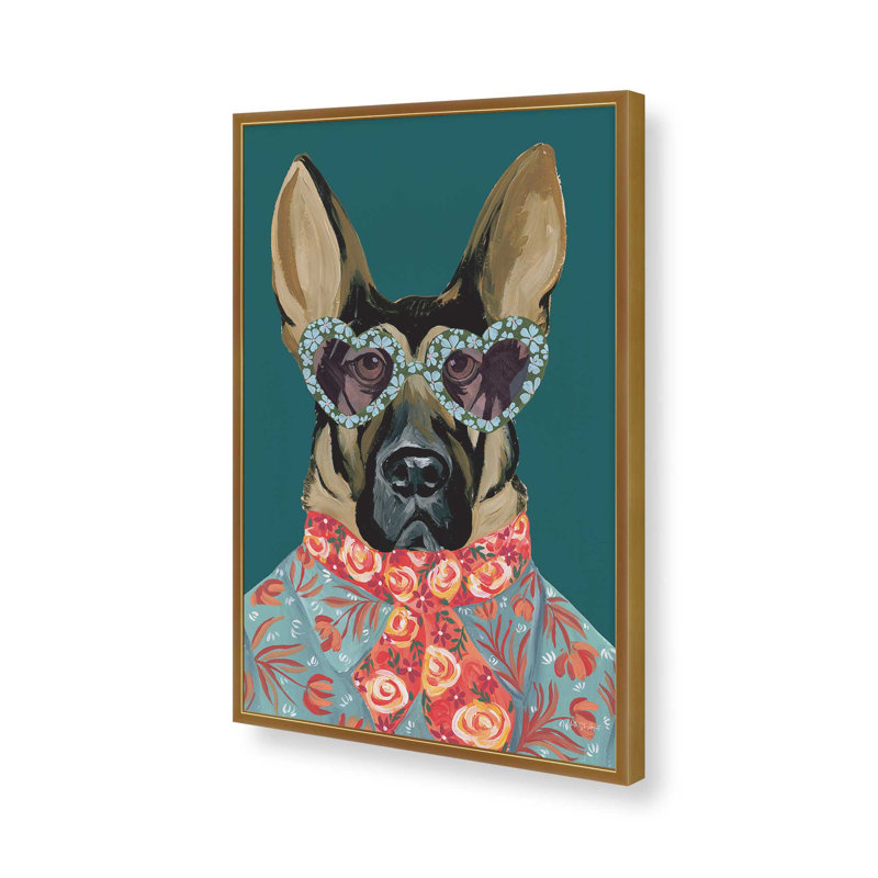 «Swag Shepherd» par Yvette St. Amant, reproduction d'art sur toile, H 16 po x l 12 po, Or