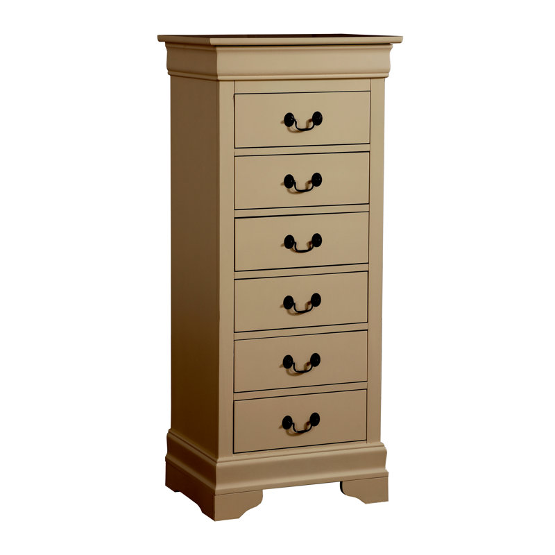 Commode 6 tiroirs Elegant Traditional, Beige