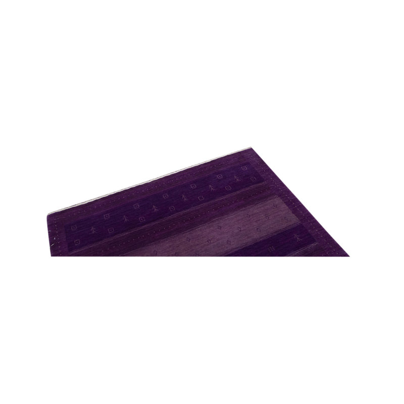 Himalayan Art Striped Area Rug in Purple