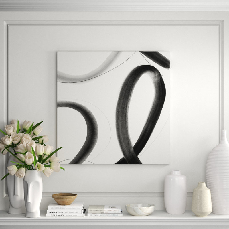 Heartbeat Note X Print by Barclay Butera, 36" H x 36" W, Image Brush Gel