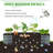  8x2x1.4ft Galvanized Raised Garden Bed, Planter Boxes Outdoor Large Metal Garden Beds For Planting Vegetables Flowers Herbs Dark Gray