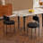 Modern Drexel Solid Back Boucle Side Chair-2059785487