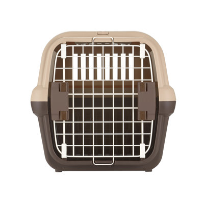 Plastic Collapsible Pet Carrier with 2 Doors