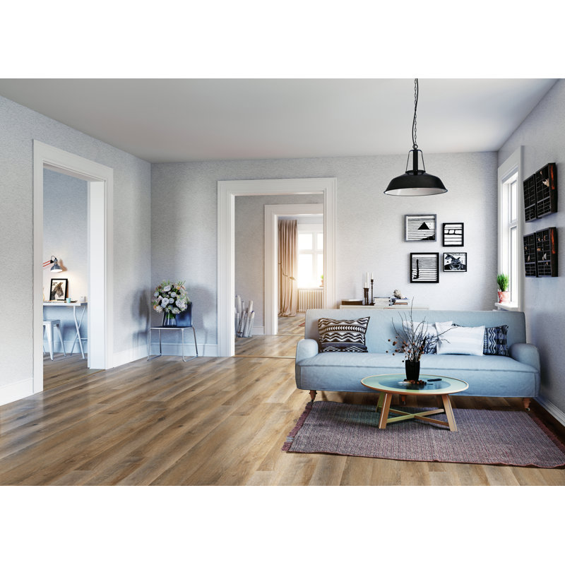 Brushwood 7 in. x 48 in. 2.5mm 20mil Glue Down Luxury Vinyl Plank Flooring, Mylo