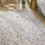 Floral Pink Washable/Stain Guarded Area Rug -1080683784