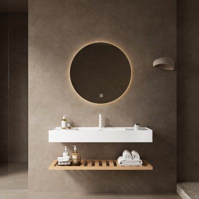 Bathroom Vanity 48" Vessel Sink. Floating Acrylic Basin. Rectangular.. Storage Space. Install With Basin In White. Rectangular Shape. Feature. Practical Storage.