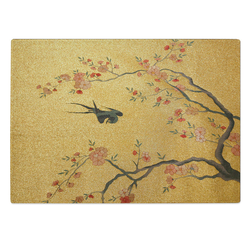 Glass Flying Bird by Cui Bai Chopping Board, 28.5 cm W x 20 cm L