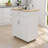 Kitchen Island Rolling Trolley Cart With Adjustable Shelves And Towel Rack Rubber Wood Table Top