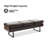 Naquanda Faux Leather Office Bench-1960066355