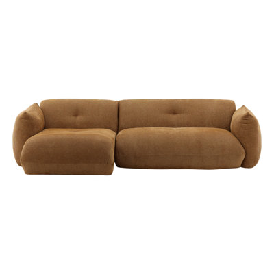 Sonique Chaise Sectional Caramel LAF