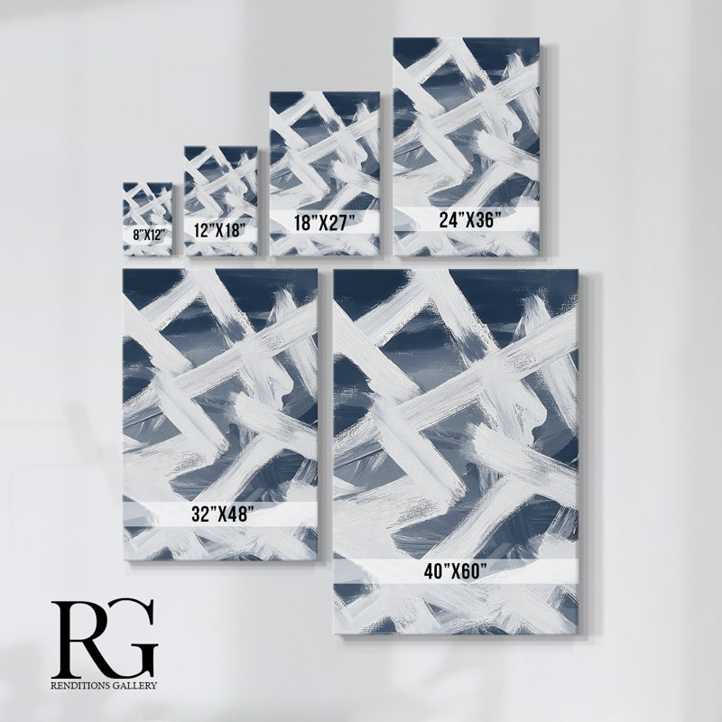 Toile tendue abstraite XXIX Gallery - prête à être accrochée, H 48 po x l 32 po