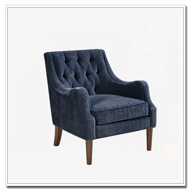 Fauteuil d'appoint capitonné, Marine