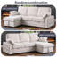 Canapé-lit modulaire rembourré escamotable avec rangement convertible Ebern Designs-1254788672
