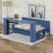Daybed With Removable Desk, Storage Drawers & Hydraulic Side Table-121457794-121457793