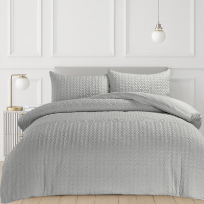 3D Embossed Pattern Kinsley Duvet Set