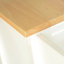 Îlot de cuisine et chariot de cuisine, îlot de cuisine mobile, plateau en bois d'hévéa, grande tablette ajustable à l'intérieur de l'armoire pour différents ustensiles, design luxueux convenant à une fête sur un autre site.
