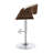 Mamertas Swivel Upholstered Adjustable Height Counter Stool with Metal Frame-1171263649
