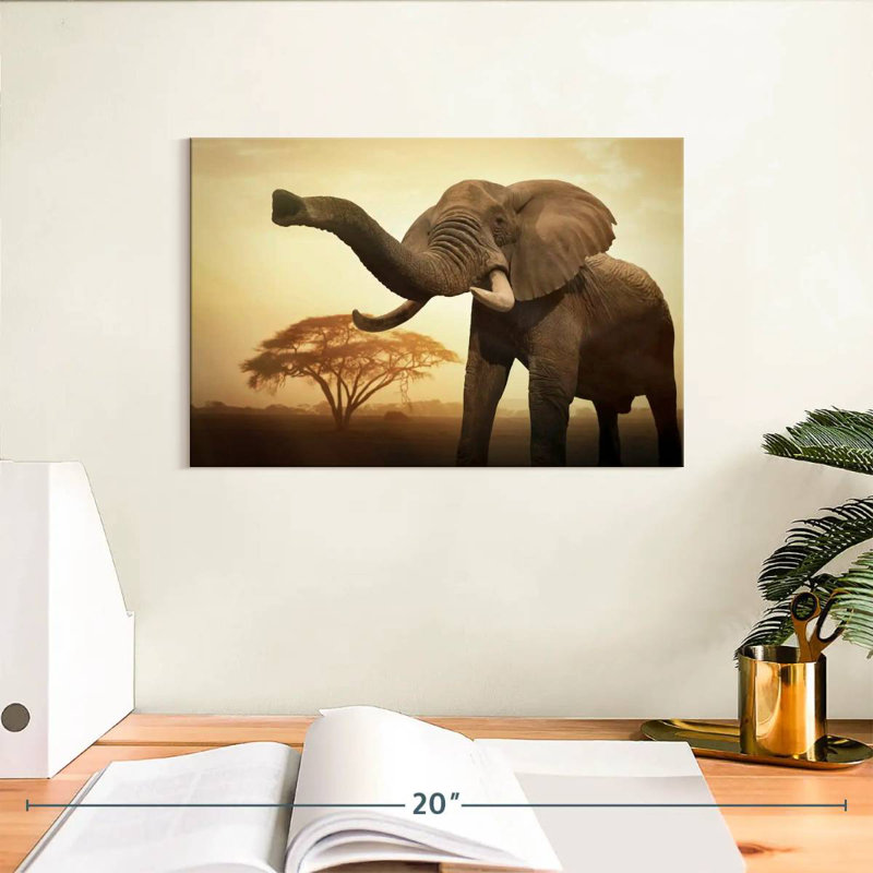 Éléphant d'Afrique Brampt, H 8 po x l 12 po