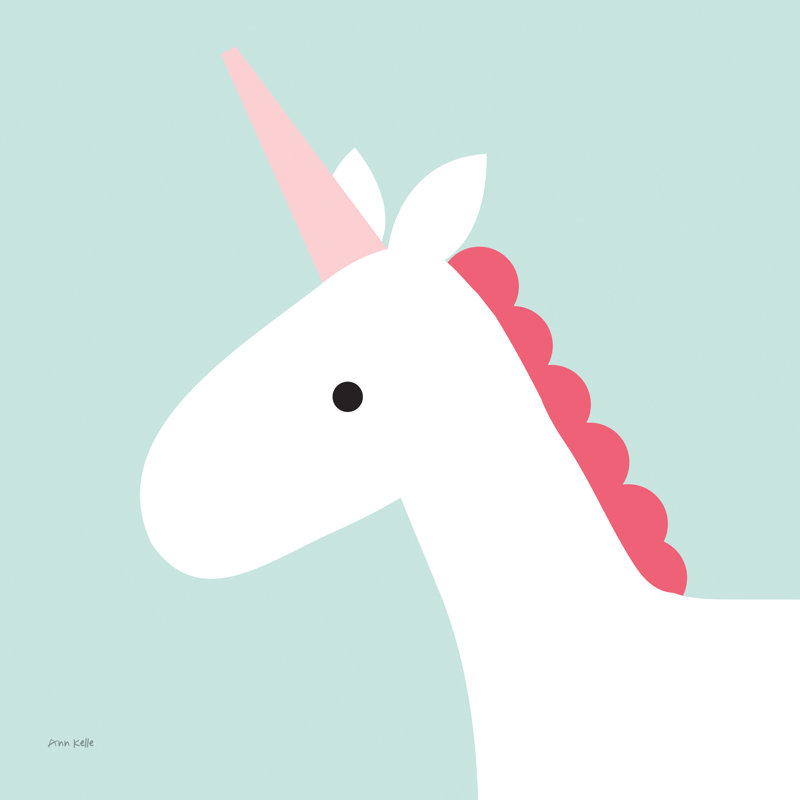 Unicorn by Ann Kelle - Wrapped Canvas Print, 76cm H x 76cm W