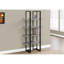 Bibliothèque, bibliothèque, étagère, 4 niveaux, bureau, chambre à coucher, stratifié, métal, contemporain, moderne