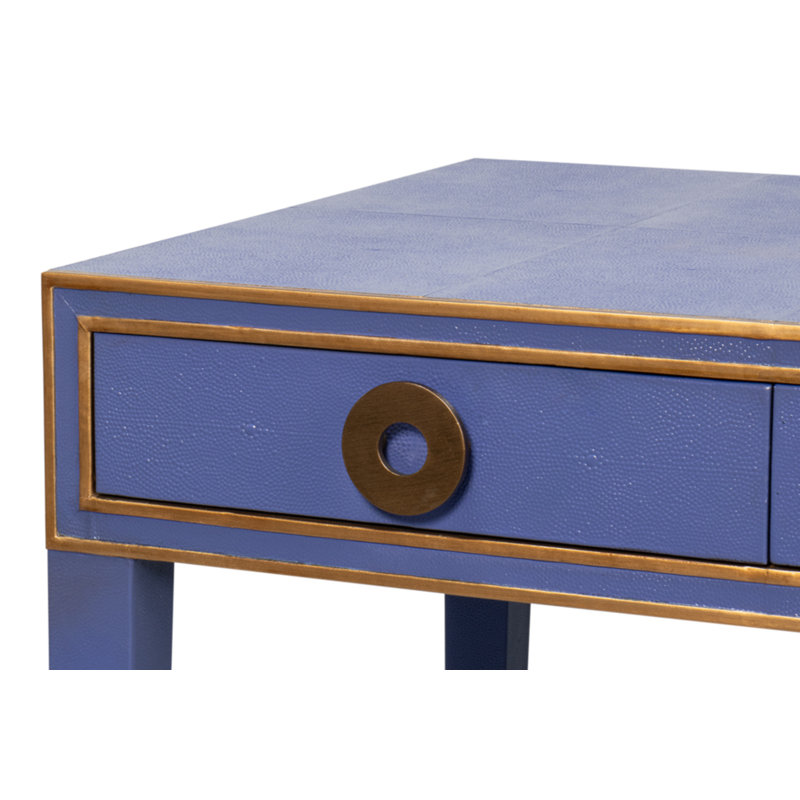 Shagreen Writing Desk, Blue