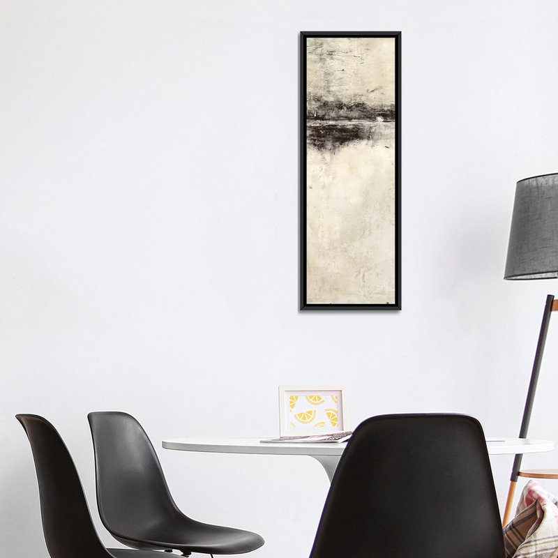 «Reflection in Ebony Panel I», reproduction sur toile, H 48 po x l 16 po x P 1,5 po, Toile avec cadre noir