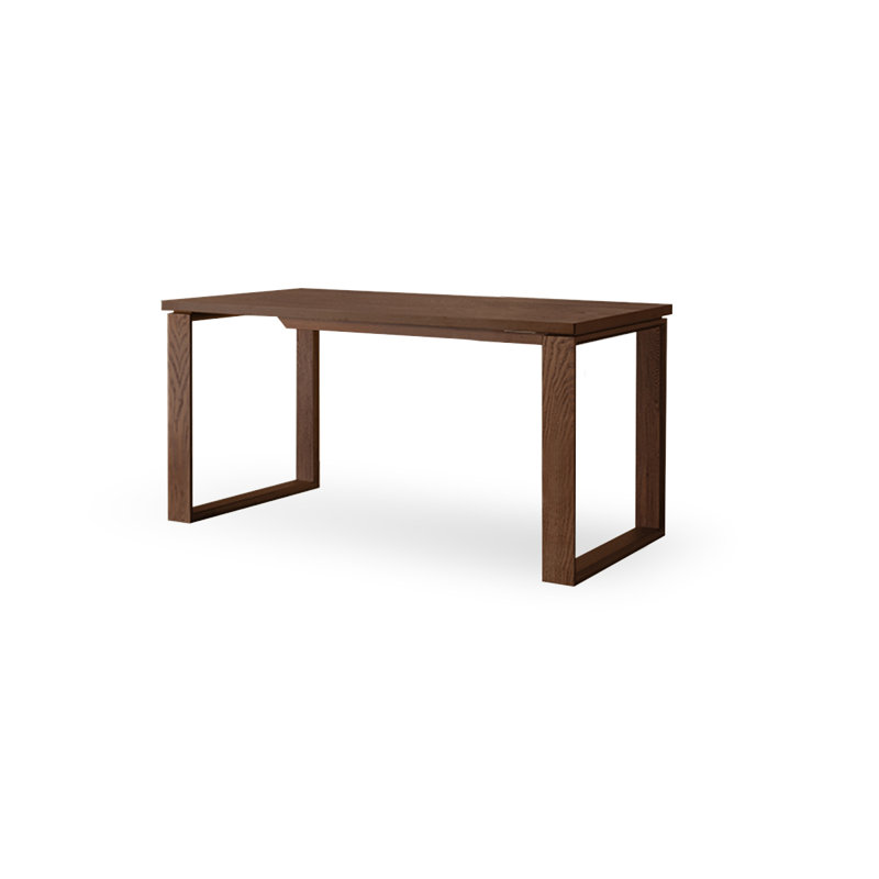 Bronw Rectangle Solid Wood Dining Tables, 29.29"H x 55.12"L x 31.5"W