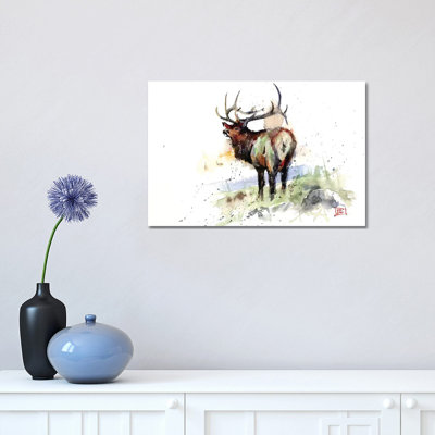 Elk III 1 Piece Wrapped Canvas Painting