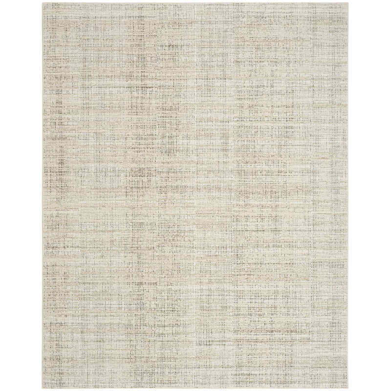  Soft Structure 5'3" x 7'3" Beige Modern Indoor Rug, Beige, Rectangle 5'3" x 7'3"