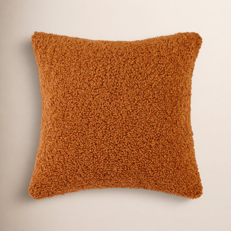 Coussin Teddy Teddy, Caramel, H 27 po x l 27 po