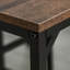 Ensemble de table de salle à manger industriel avec 4 tabourets, idéal pour un pub et une cuisine