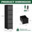 5 Drawer Metal Vertical File Cabinet With Lock On Wheels-114240976