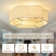 19.3'' Boho Caged Ceiling Fan with Fabric Shades, Light Kit and Remote Control
