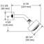 3-Function 4" Showerhead With Arm-1624351377