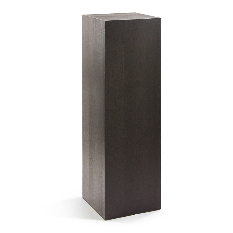 MDF Square Columns / Pedestals, Ebony Walnut, 40" H x 12" W x 12" D