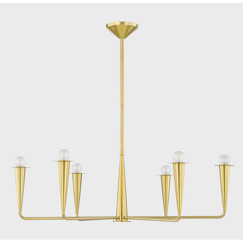 Lustre DANNA par The Lifestyled Co, Laiton antique