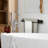 3-Piece Matte Black Industrial Metal Bathroom Hardware Set – Wall Mounted Towel Bar, Hand Towel Ring & Toilet Paper Holder